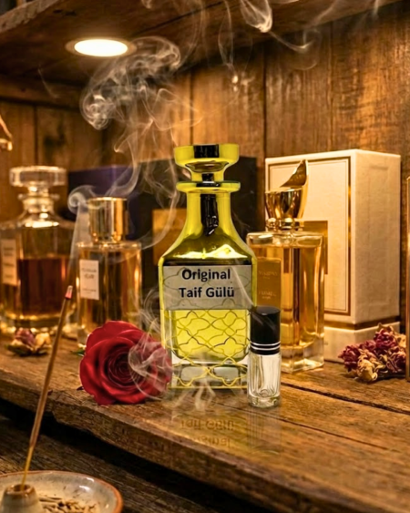 Original Taif Gülü Esansı - %100 Saf ve Etkili Koku - Alkolsüz Kalıcı Gül Yağı Parfümü